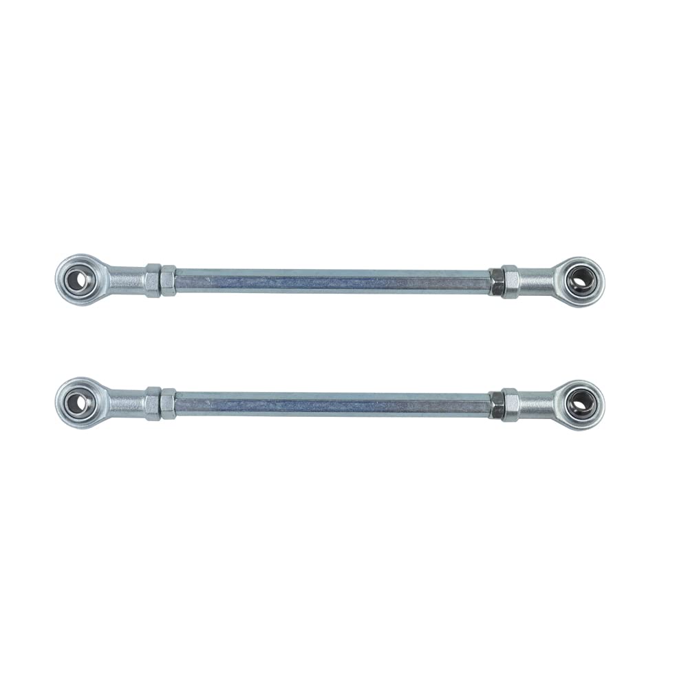 2Pcs M8 200Mm Inner Outer Steering Tie Rod End Lower Upper Ball Joint Adjustable Sway Bar Assembly For Electric Atv Quad Go Kart