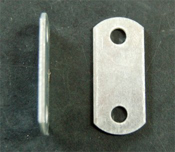 Flat ( 0' ) Depth --- Offset Mounting Canvas Z Clips For Picture Framing -- #6 X 3/8' Pan-Head Screws Included -- P