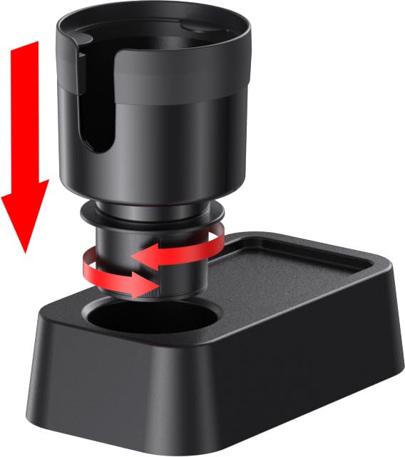 Car Cup Holder Expander With Adjustable Base, Cupholder Extender Holder For Car Compatible With Hydro Flasks 32/40 Oz, Fits Yeti