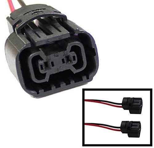 Ijdmtoy 5202 2504 Ps24W Bulbs Female Connector Wiring Pigtail Harnesses Compatible With Fog Lights/Daylight Drl Lights