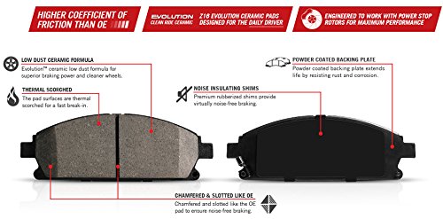 Power Stop Koe5828 Autospecialty Front And Rear Replacement Brake Kit-Oe Brake Rotors & Ceramic Brake Pads For 2010-2015 Lexus R