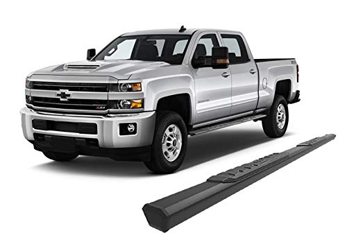 Black Horse Off Road Black Aluminum Epic Running Boards Compatible With 07-18 Silverado/Sierra 1500-2019-2021 Silverado 1500 Ld/Sierra 1500 Limited - 07-19 Silverado/Sierra 2500 3500 Double Cab E0279