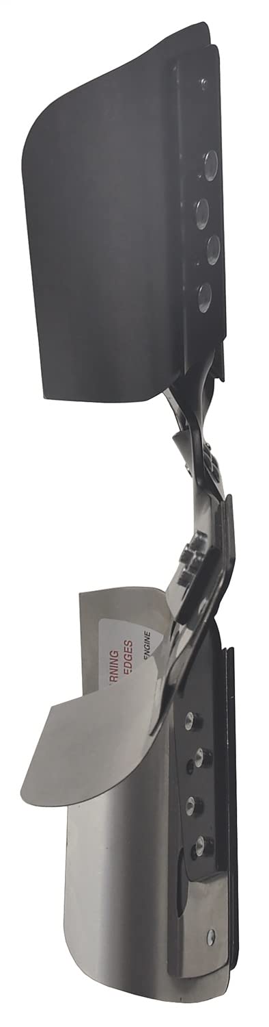 Derale 17015 15 Heavy Duty Stainless Steel Flex Fan Black Hub, Standard Rotation