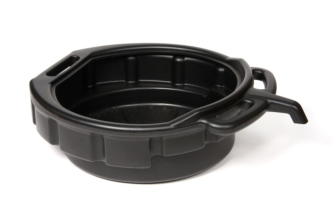 Funnel King 32953 Drain Pan Oil Change Drain Pan, Car Oil Change Pan, Ideal For Cars And Motorcycle, Prevents Spills, Leak-Proof
