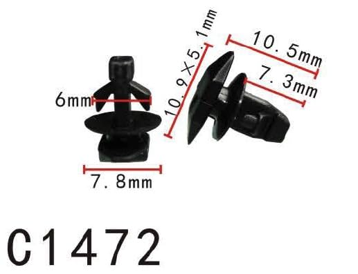 Autobahn88 Retainer Clip For Door Weatherstrip, Compatible With Honda (Oem: 91530S0A003) (Pack Of 20)