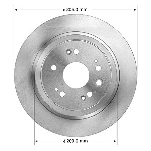 Bendix Premium Prt6017 Rear Brake Rotor For Honda Accord Crosstour 2011-2010, Crosstour 2015-2012