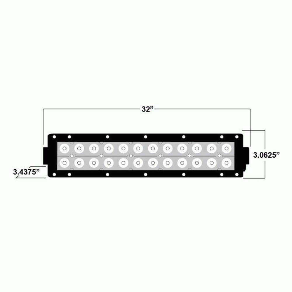 Metra - Dual Row Led Lightbar - 32 Inch (Dl-Dr32)
