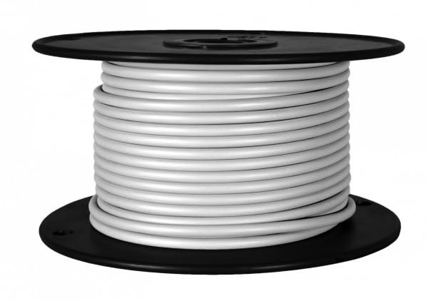 Wirthco 81112 Pvc-Insulated 18 Awg Primary Wire - 100', White