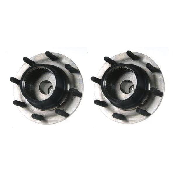 Trq Front Wheel Hub Bearings Assembly Set Compatible With 1999 Ford F-250 Super Duty F-350 Super Duty