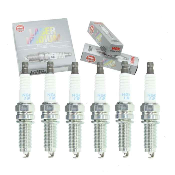 6 pc NGK Laser Iridium Spark Plugs compatible with Dodge Durango 3.6L V6 2016-2020