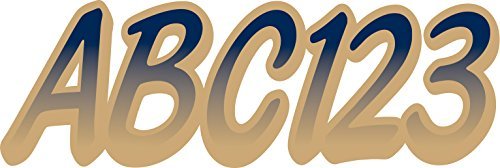 STIFFIE Whipline Navy/Tan 3'' Boat & PWC Registration Decals  Numbers Letters Stickers