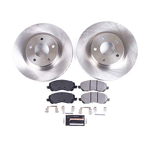Powerstop Koe3032 Autospecialty Front Replacement Brake Kit-Oe Brake Rotors & Ceramic Brake Pads For Chrysler 200 Sebring Dodge Avenger Jeep Compass Patirot Lancer Outlander [Application Specific]