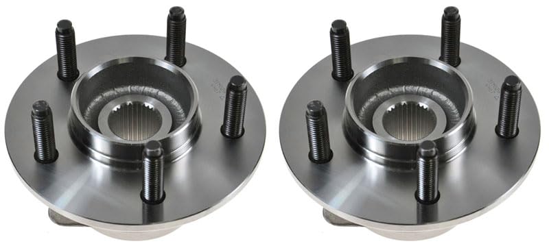 Trq Front Wheel Hub Bearings Assembly Set Compatible With 2000-2003 Ford F-150 2004 F-150 Heritage