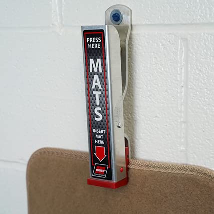 Malco Mat Clamp - Heavy Duty Aluminum Car Wash Floor Mat Hanger / Hold Your Floor Mats While You Clean Your Car / Pack Of 4 (810