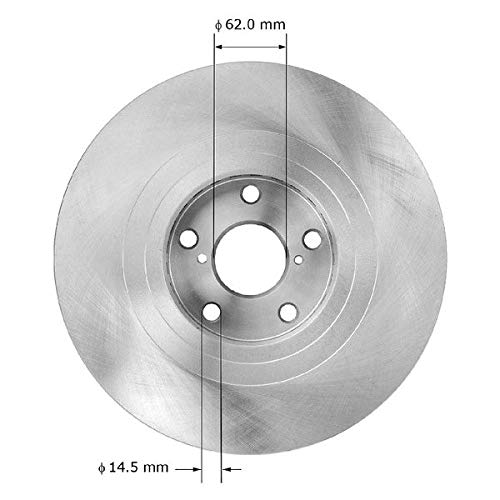 Bendix Premium Prt5930 Front Right Brake Rotor For Lexus Gs350 2008-2007, Gs430 2007-2006, Gs450H 2008-2007, Gs460 2008, Is200T