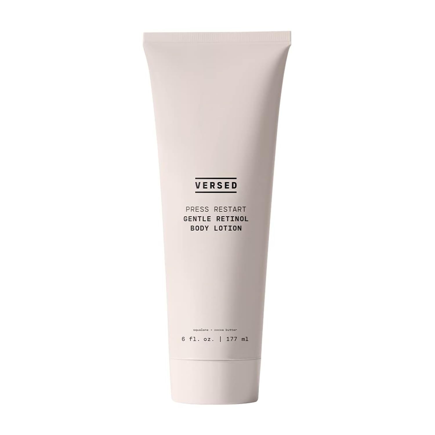 Versed Press Restart Retinol Body Lotion - Skin Firming Lotion with Cocoa Butter  Squalane & Vitamin E - Lightweight All-Over Body Moisturizer for Dark Spots and Aging Dry Skin (6 oz)-New