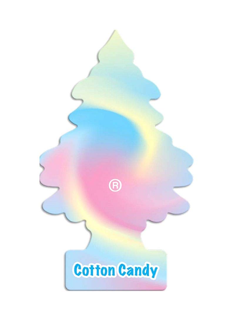 Little Trees Car Air Freshener | Hanging Paper Tree For Home Or Car | Cotton Candy | 3 Pack