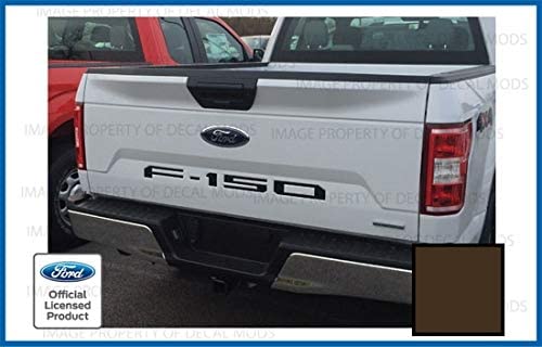 Decal Mods Tailgate Insert Decals Letters Inlays Indent Stickers (Thin) For Ford F150 (2018-2020) (Brown) - Cbrown