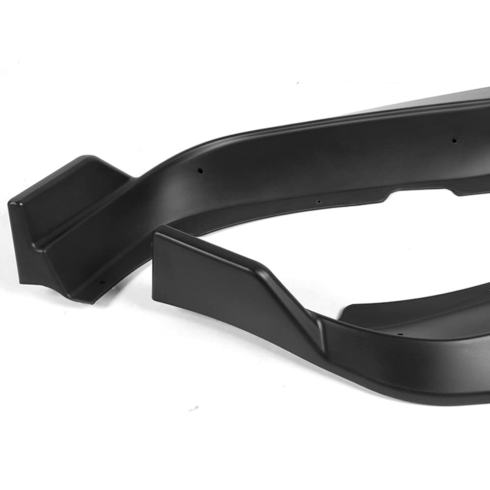 Q1-Tech Front Bumper Lip Fit For Compatible With 2011 2012 2013 2014 Dodge Charger, Front Bumper Lip Spoiler Air Chin Body Kit Splitter Unpainted Matt Black Abs, (Stp-Style)