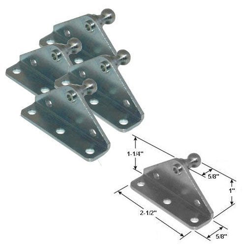 10Mm Ball Stud Bracket For Gas Prop/Strut - 4 Pack