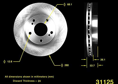 Bendix Premium Prt1759 Front Brake Rotor For Nissan 300Zx 1990