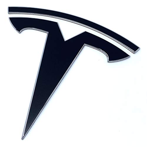 Logo Decal Wrap For Tesla Model Y, 11-Pc Set (Satin Black)