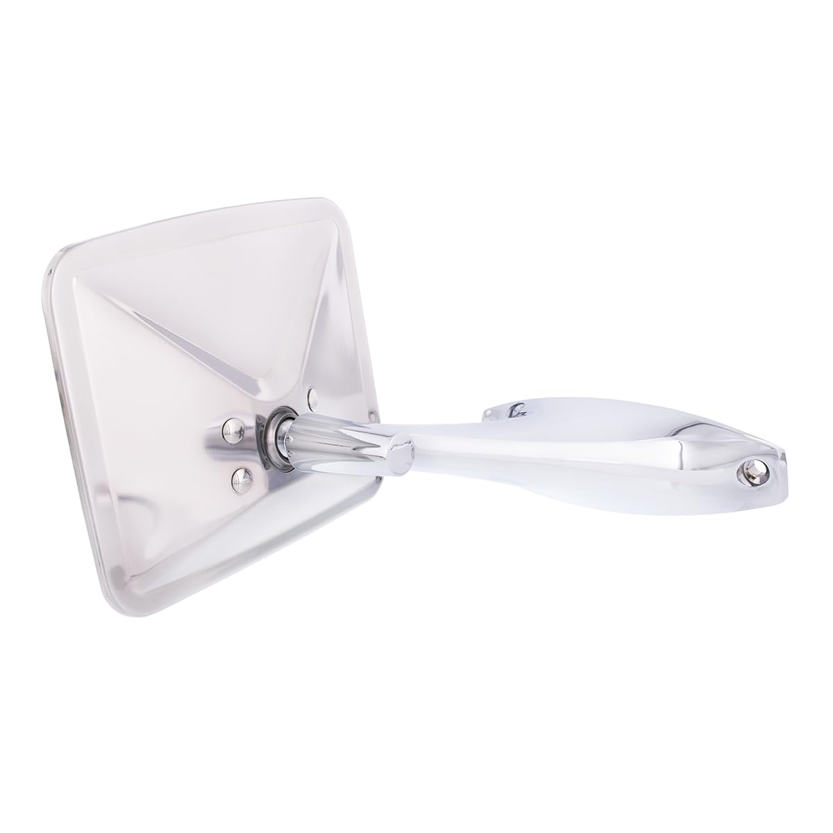 United Pacific 110748 Stainless Steel Exterior Mirror Set for 1970-72 Chevy/GMC Truck, Polished Mirror Head - Set of 2 (Flat Mirrors for L/H & R/H)