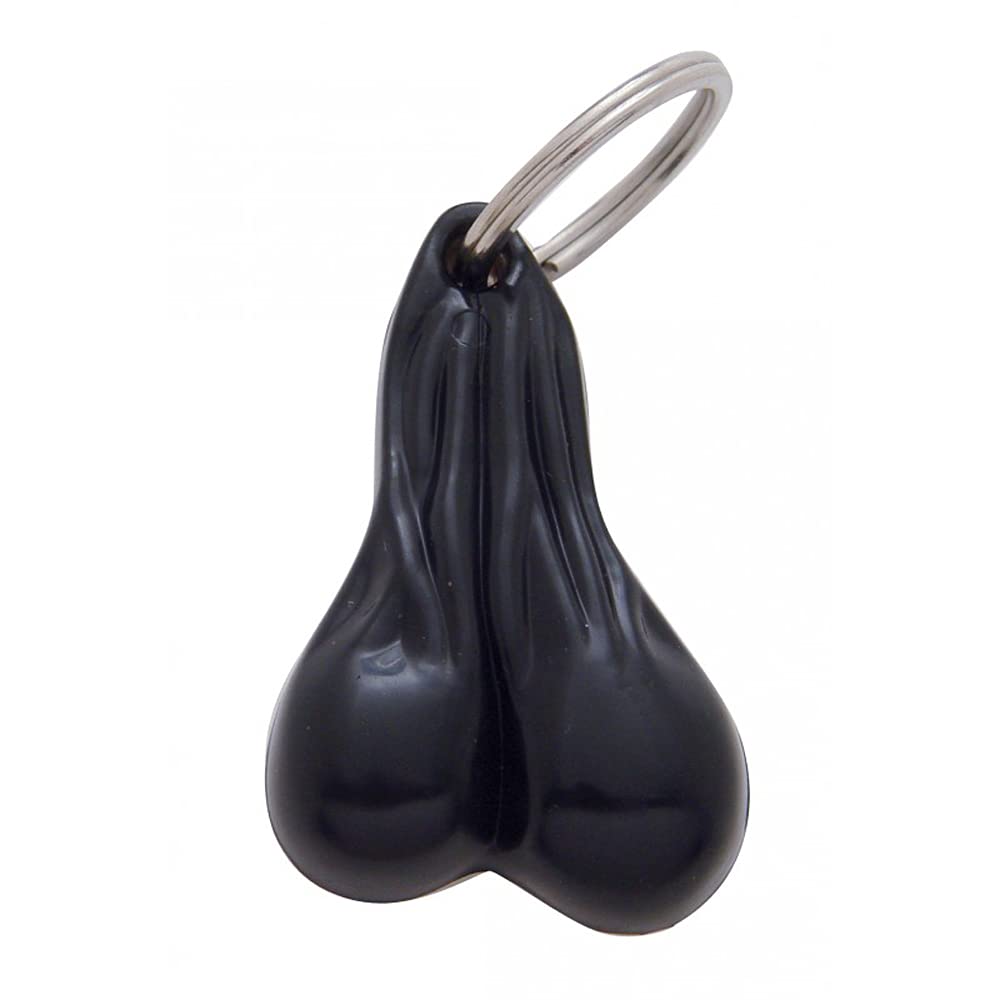 United Pacific 78011 2-1/2&quot; Small Ball Novelty Key Chain - Black