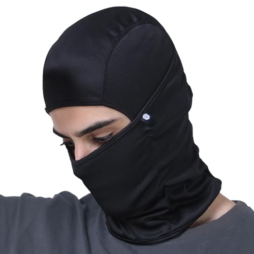Boldfit Polyester Full Face Helmet Balaclava Black Mask Bike Riding And Cycling Accessories For Men & Women