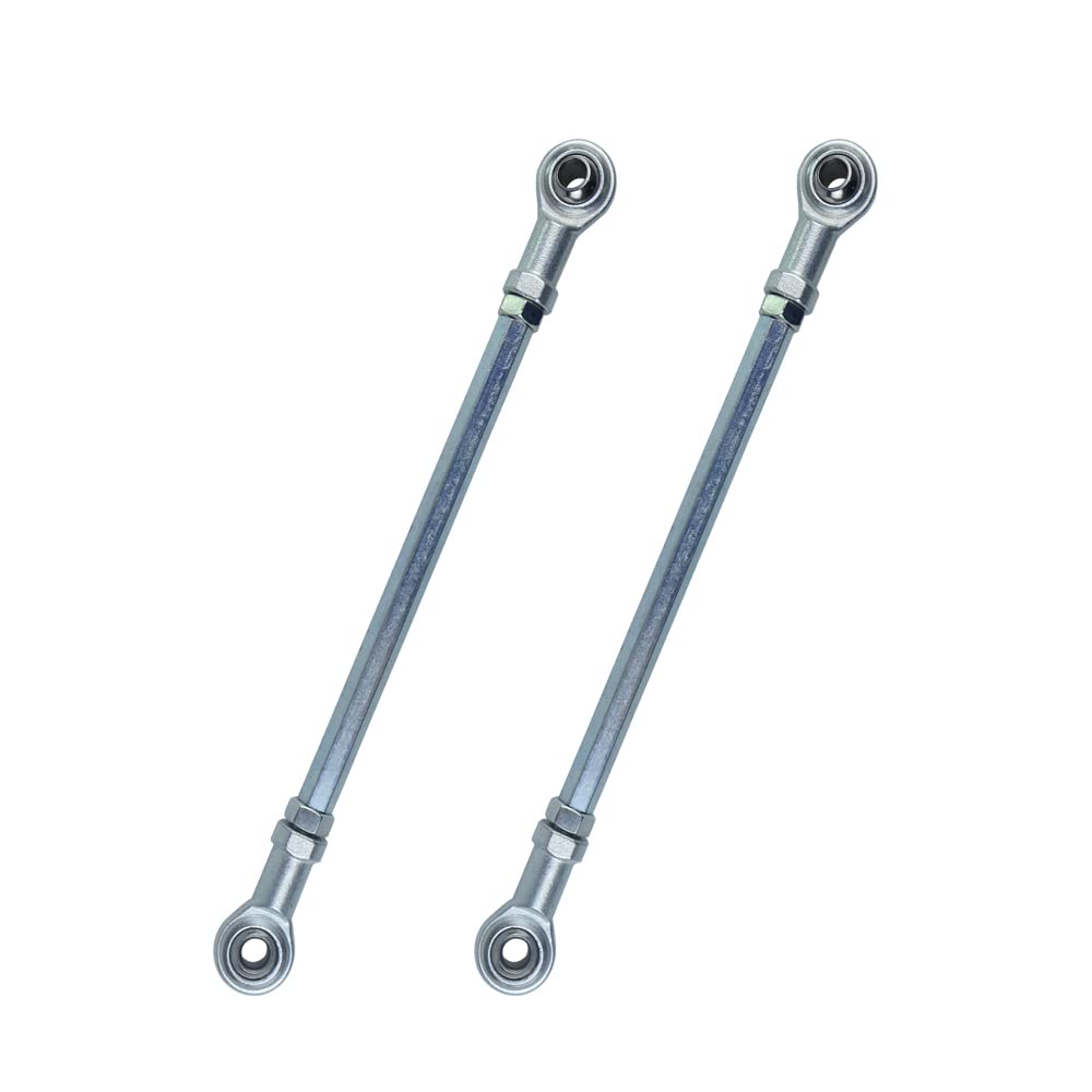 2Pcs M8 200Mm Inner Outer Steering Tie Rod End Lower Upper Ball Joint Adjustable Sway Bar Assembly For Electric Atv Quad Go Kart