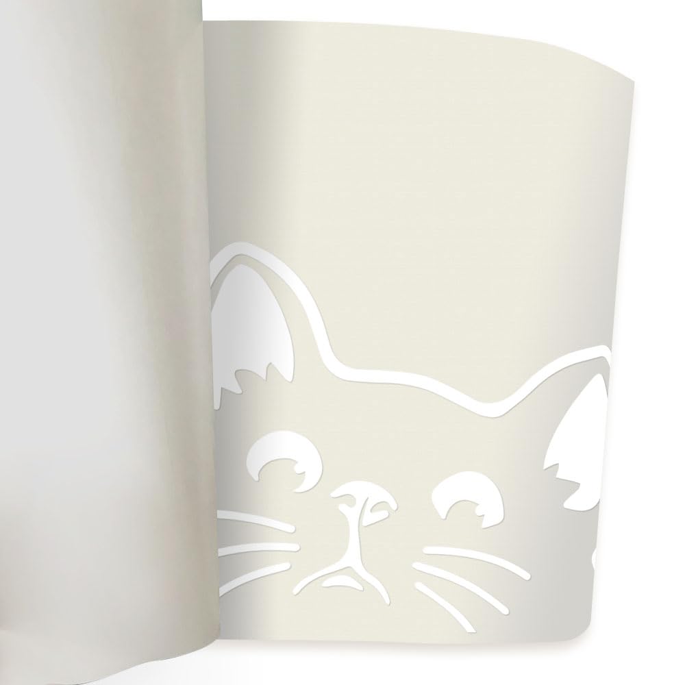 Wirester 6 Inch Clear Vinyl Decal Sticker Decoration For Car Window (Or Any Flat Surface) - Black Bombay Kitten Cat