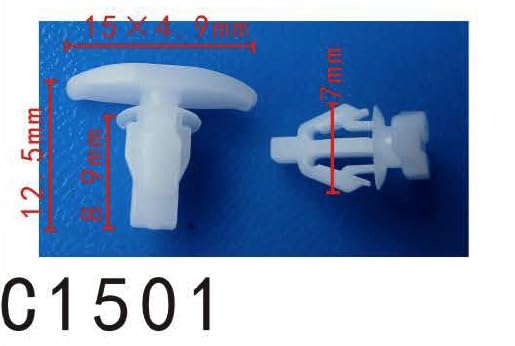 Autobahn88 Retainer Clip For Door Weatherstrip, Compatible With Toyota,Honda (Oem: 6786752010, 678670D060, 91563Scv003) (Pack Of