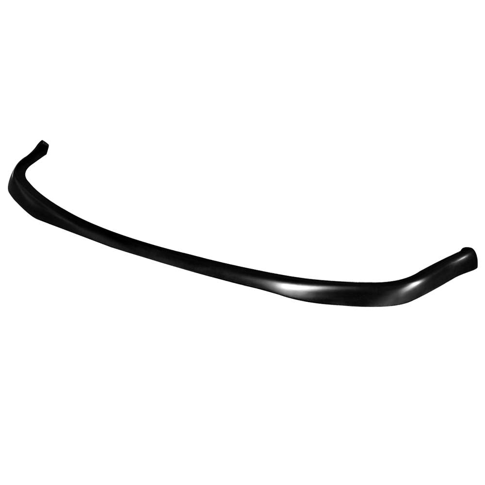 IKON MOTORSPORTS, Front Bumper Lip Compatible with 1990-1993 Honda Accord, T-R Style PU Black Front Lip Spoiler Splitter, 1991 1992