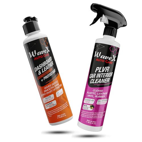 Wavex Plvr Car Interior Cleaner 350Ml & Wavex Dashboard & Leather Conditioner+Protectant Car Dashboard Polish 350Ml | Car Dashbo