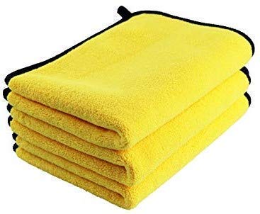 CarFrill Microfiber Cleaning Cloth | 800 GSM Thick DoubleSided Plush Towel | Lint & StreakFree Multipurpose Microfiber Cloth f