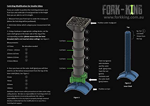 Adjustable Motorbike Fork Support, 100mm* to 350mm, Fork Guard, Dirt Bike Fork Saver, Fork-King, Suspension Fork Support Guard,