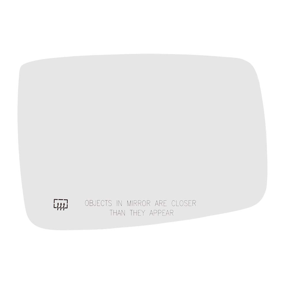 Brock Replacement Passenger Side Mirror Glass with Heat without Auto Dim or Towing Package Compatible with 2009 1500, 2010-2018 1500/2500 & 2019-2021 1500 Classic