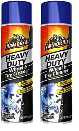 Armor All Heavy Duty Wheel And Tire Cleaner, Car Wheel Cleaner Spray, 22 Oz, Multicolor, 1.37 Pound (Pack Of 2)
