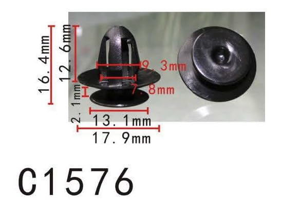 Autobahn88 Retainer Clip For Door Trim Molding, Compatible With Volkswagen (Oem: 611769, N90541701, 07147152593) (Pack Of 20)