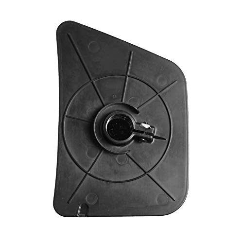 LH Glass Assembly only for Snap & Zap 80930, Convex lens, Driver Side, Replace broken Snap & Zap towing mirror glass, Includes backing plate, Includes new screw and nut to install