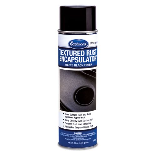 Eastwood Textured Matte Black Rust Remover Spray | Aerosol Prevents Rust Corrosion Epoxy Fortified Low Voc Formula | 15 Oz. - Te