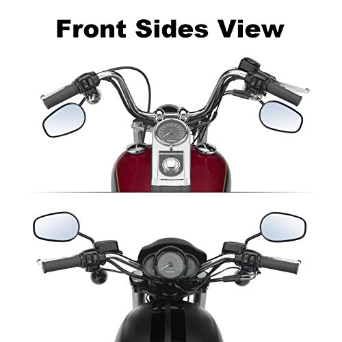Motobiker M8 Side Mirrors Compatible With Harley Sportster Xl 883 1200 Road King V-Rod Street Glide Electra Glide Dyna Softail 1