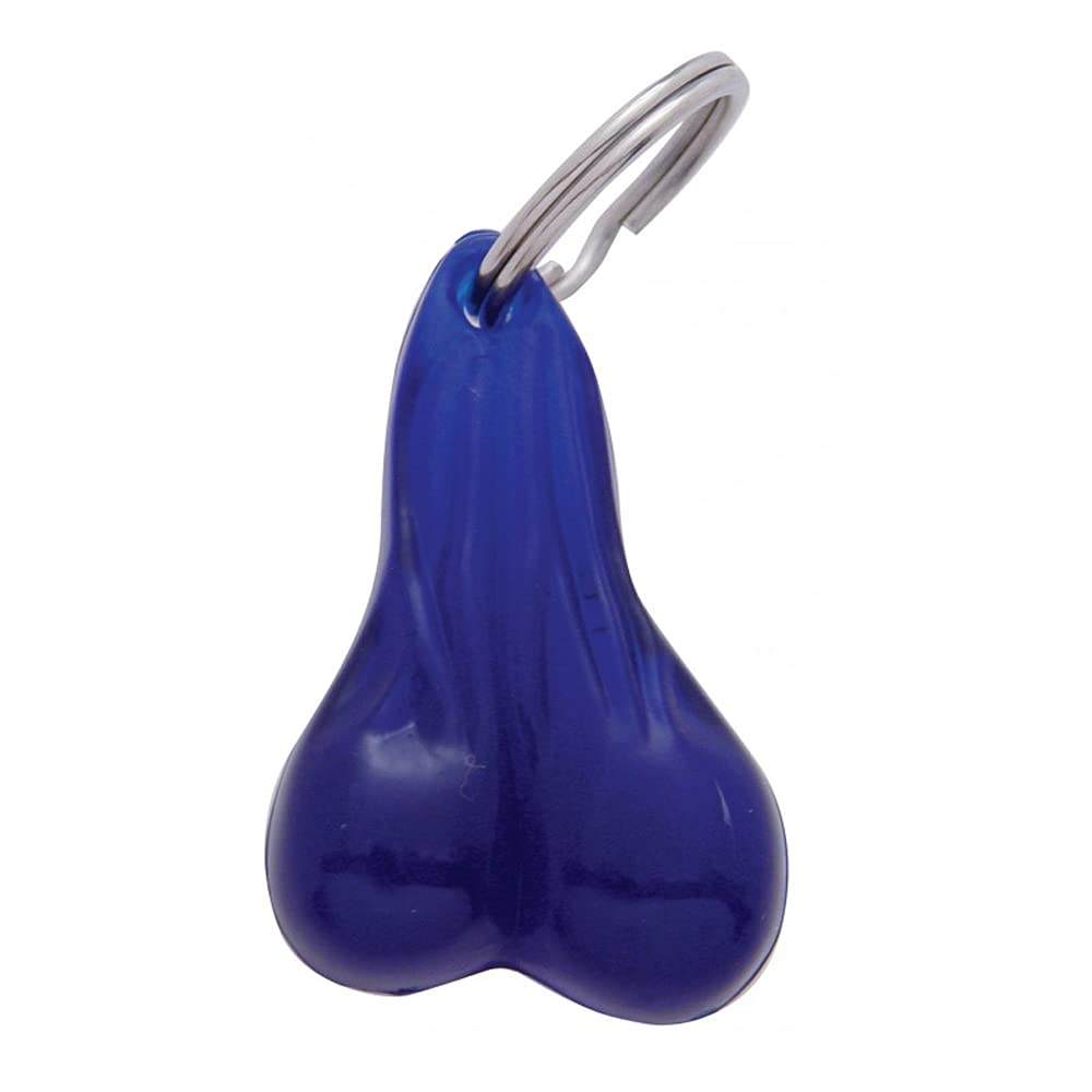 United Pacific 78012 2-1/2&quot; Small Ball Novelty Key Chain - Blue
