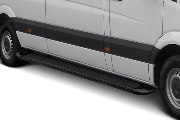 Black Horse Off Road Transporter Running Boards Black Compatible With 2014-2025 Ram Promaster 1500, 2500, 3500-Tr-D13596