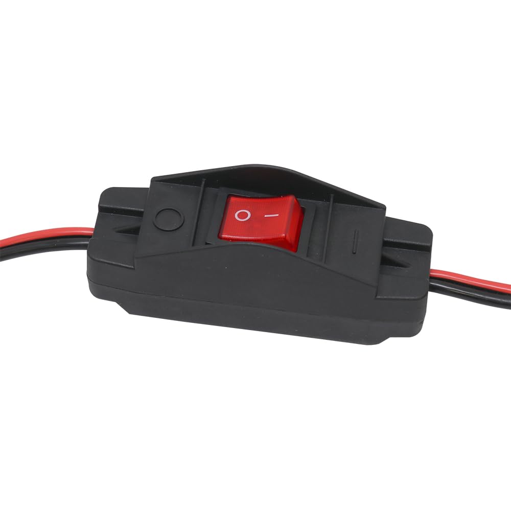 Valley Industries 12-Volt Heavy-Duty Alligator Clamp Wire Harness - 12AWG, 20AMP, 8-feet