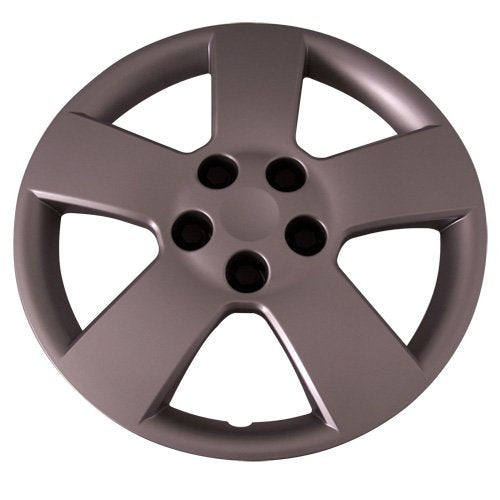 Set Of 4 Silver 16 Inch Aftermarket Replacement Hubcaps With Bolt On Retention System - Part Number: Iwc459/16S