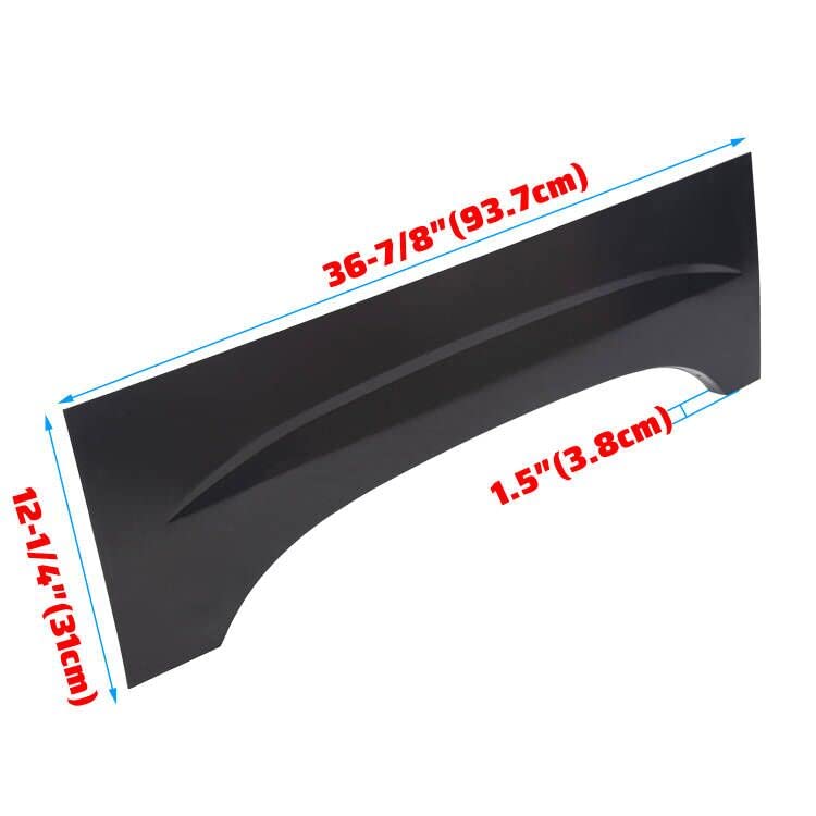Ecotric Wheel Arch Repair Panels Replacement Compatible With 1999-2007 Chevy Silverado Gmc Sierra 1500 2500 3500 Upper Rear Pair