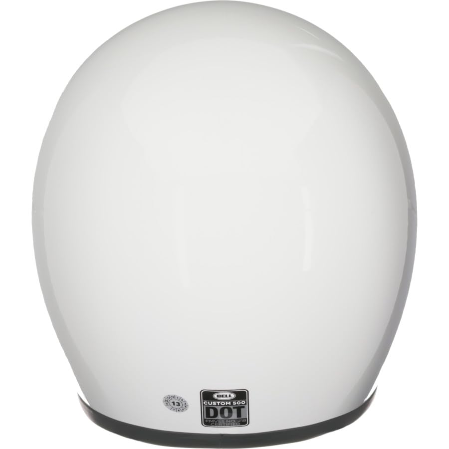 BELL Custom 500 Open-Face Motorcycle Helmet - Large, Vintage White, Model 7049176