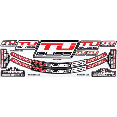 Nuetech Tubliss Gen 2.0 (Tubeless) Tire System Rim Sticker Kit