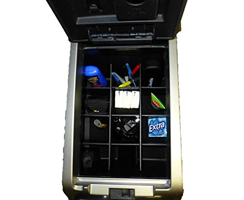 Vehicle Ocd - Center Console Organizer For Ford F150 (2009-2014) (Floor Shift W/Bucket Seat Only)(Without Usb, Rca, 12V In Front